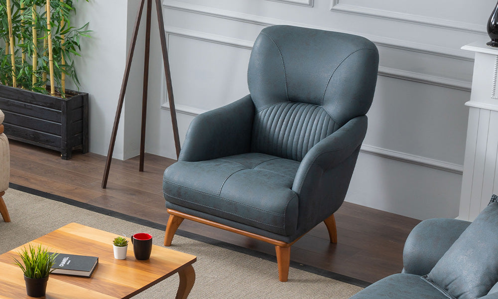 lora modern ahsap ayakli berjer