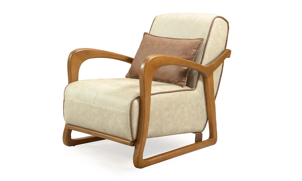 serenit modern ahsap ayakli berjer