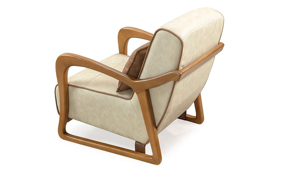 serenit modern ahsap ayakli berjer