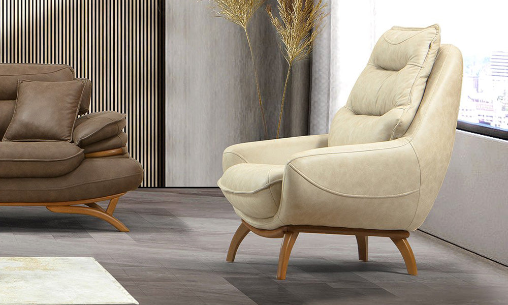 kamer modern ahsap ayakli berjer