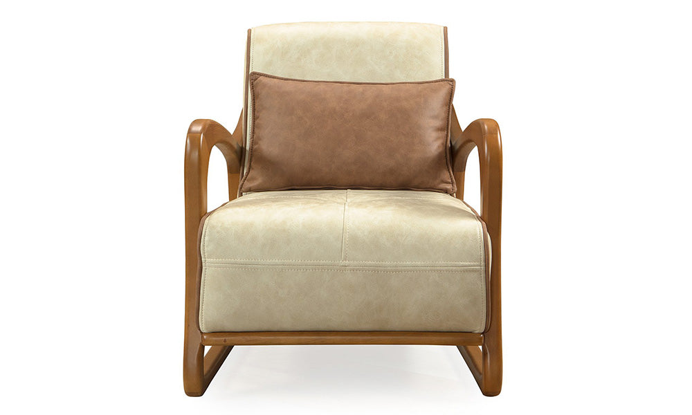 serenit modern ahsap ayakli berjer