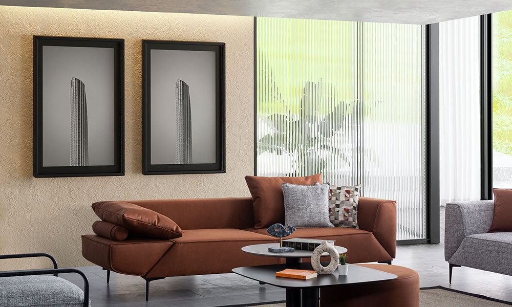 loft flex modern kol mekanizmali uclu koltuk