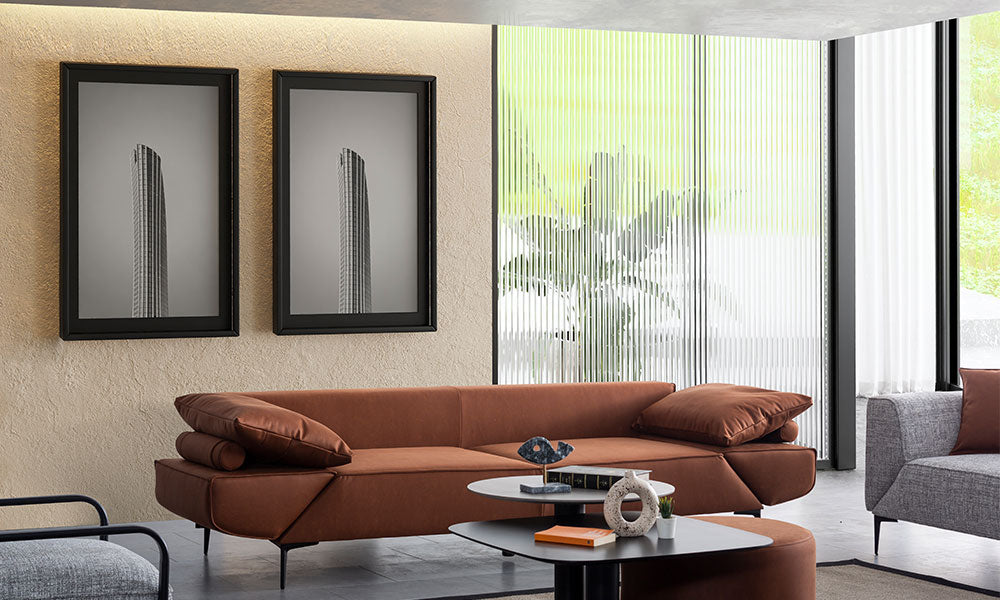 loft flex modern kol mekanizmali uclu koltuk