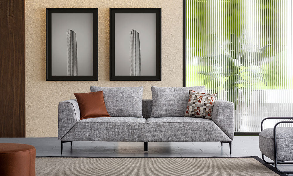 loft flex modern kol mekanizmali uclu koltuk