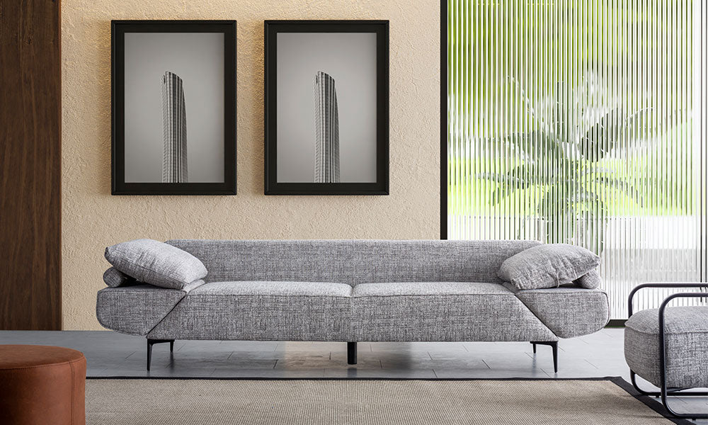 loft flex modern kol mekanizmali uclu koltuk