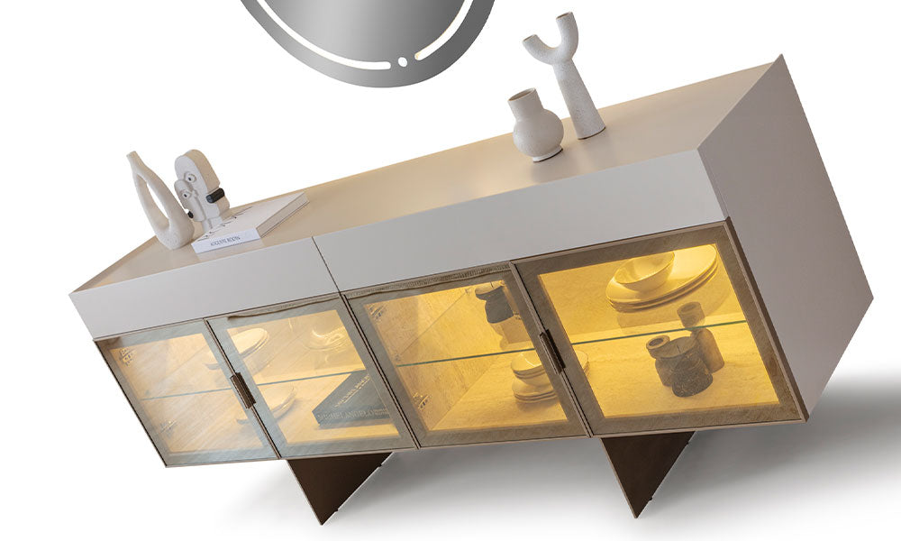 Armonia Modern Konsol, İnegöl mobilyası çizgilerini taşıyan MDF yapısı ve modern tasarımıyla ürün görünümü