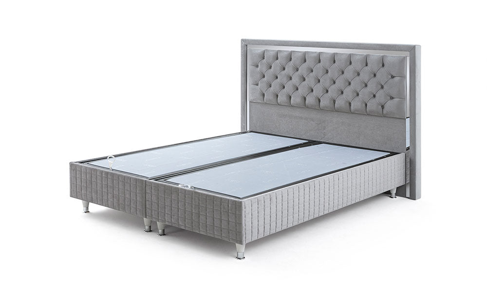 Button Modern Baza Başlık Ve Yatak Set