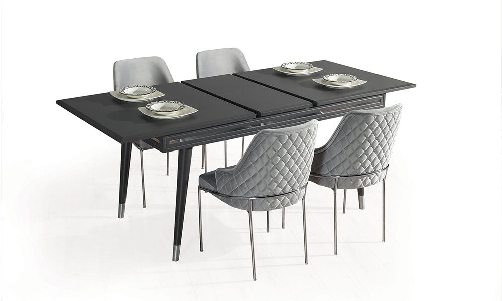 gokce antrasit yemek masasi