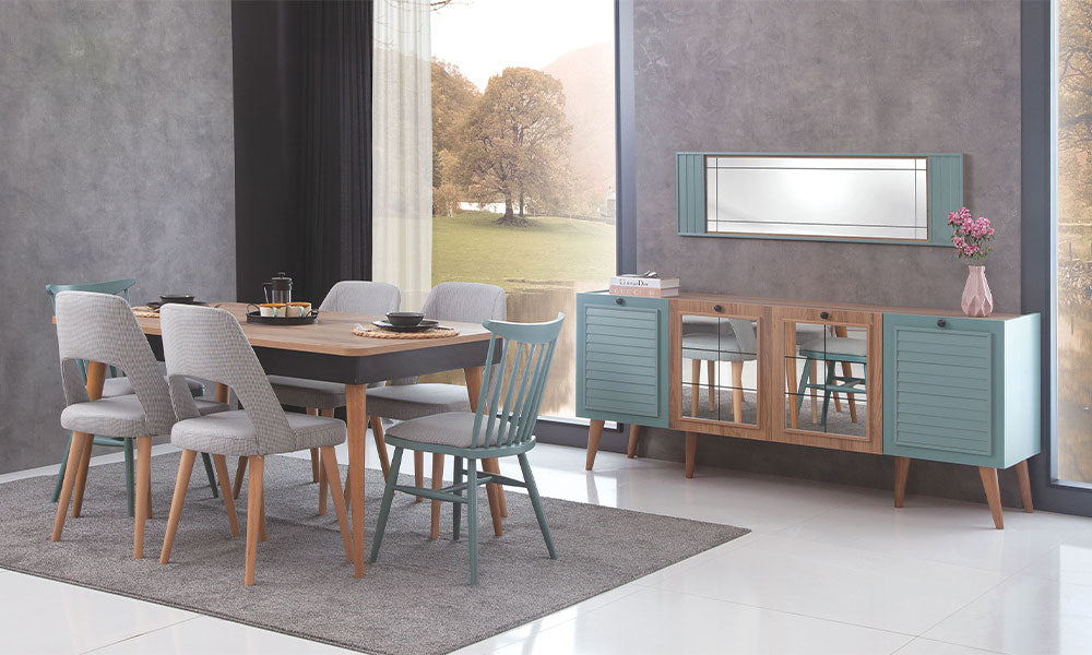 Verona Modern Sabit Yemek Odası Takımı - 2