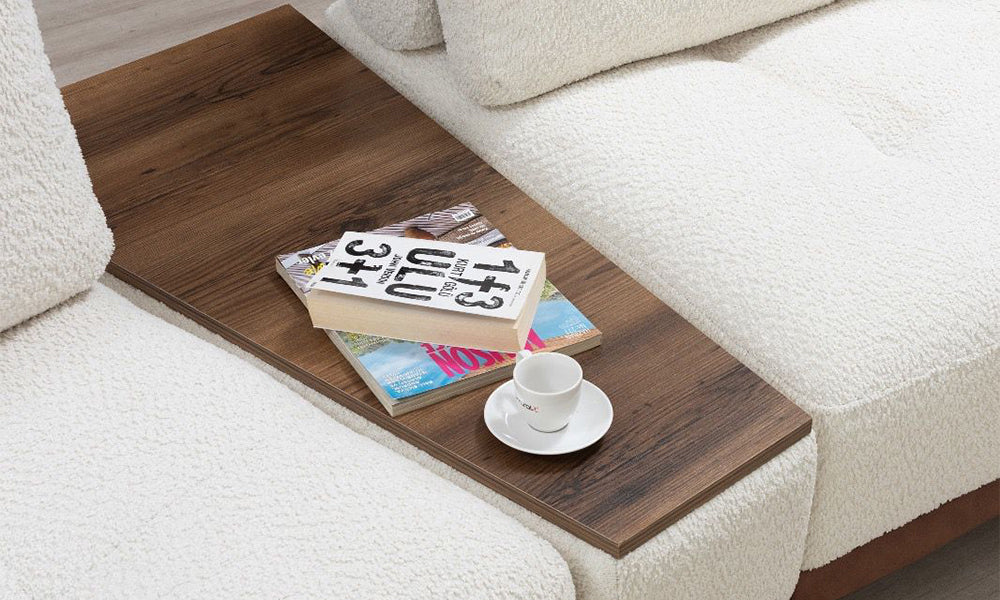 Nirvana Modern Koltuk Takım modüler sehpa detayı ve coco kumaşı