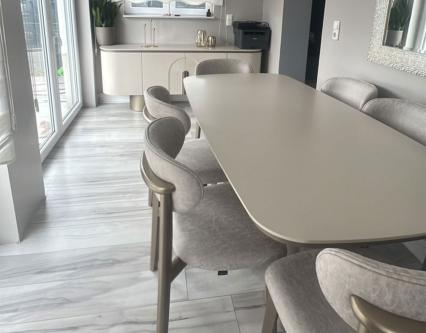 pablo yemek odası takımı müşteri teslimatı