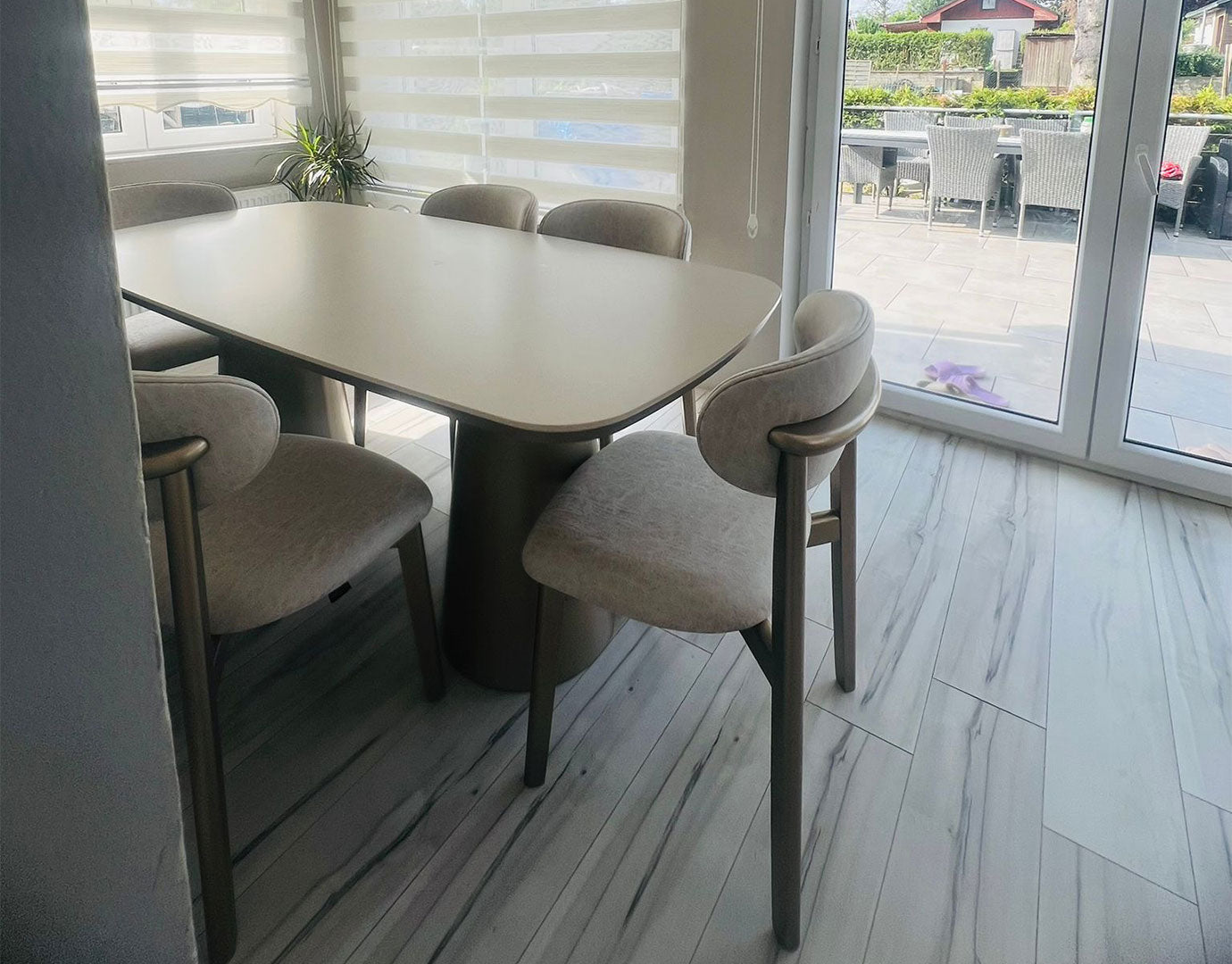 pablo yemek odası takımı müşteri teslimatı