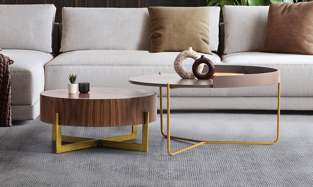 pera 2li yuvarlak orta sehpa