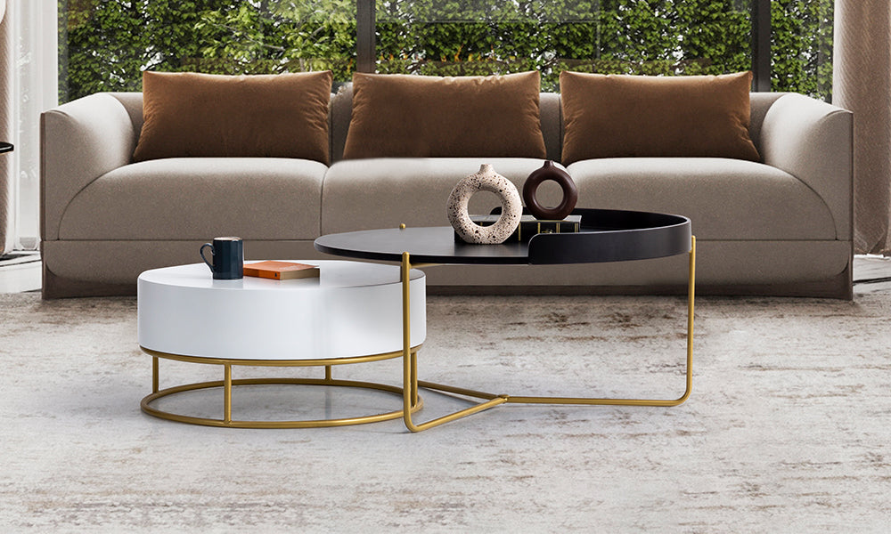 pera 2li yuvarlak orta sehpa