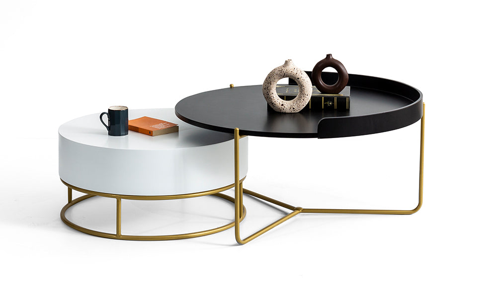 pera 2li yuvarlak orta sehpa