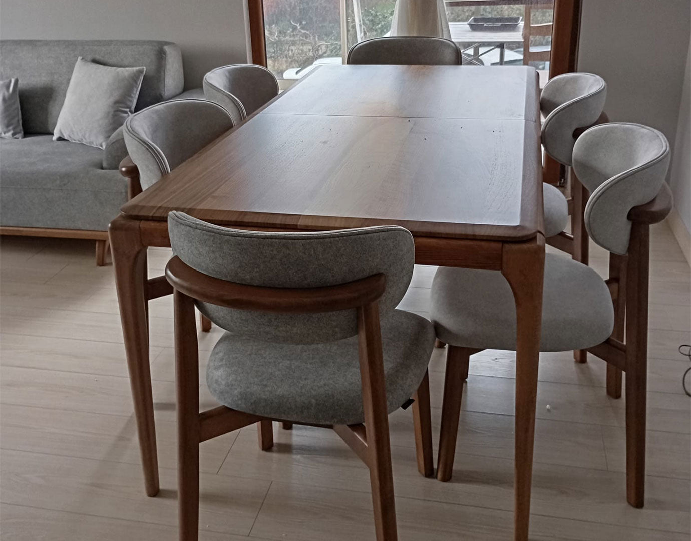 retro yemek odası müşteri teslimatı