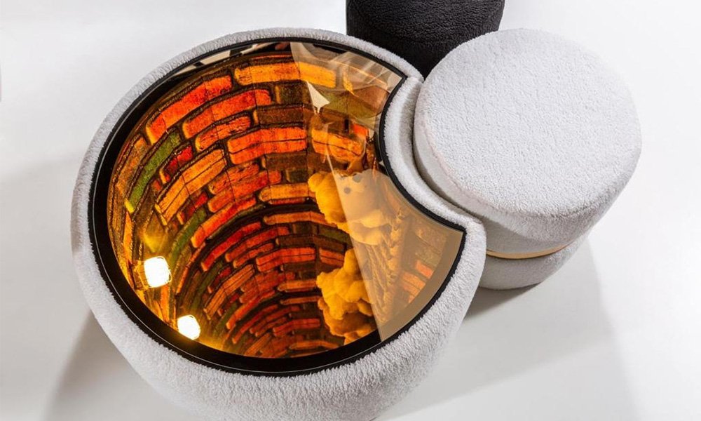 sonsuz boyutlu camli orta sehpa