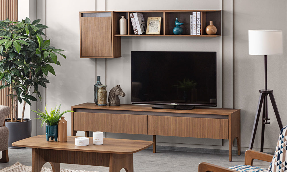 wood tv unitesi