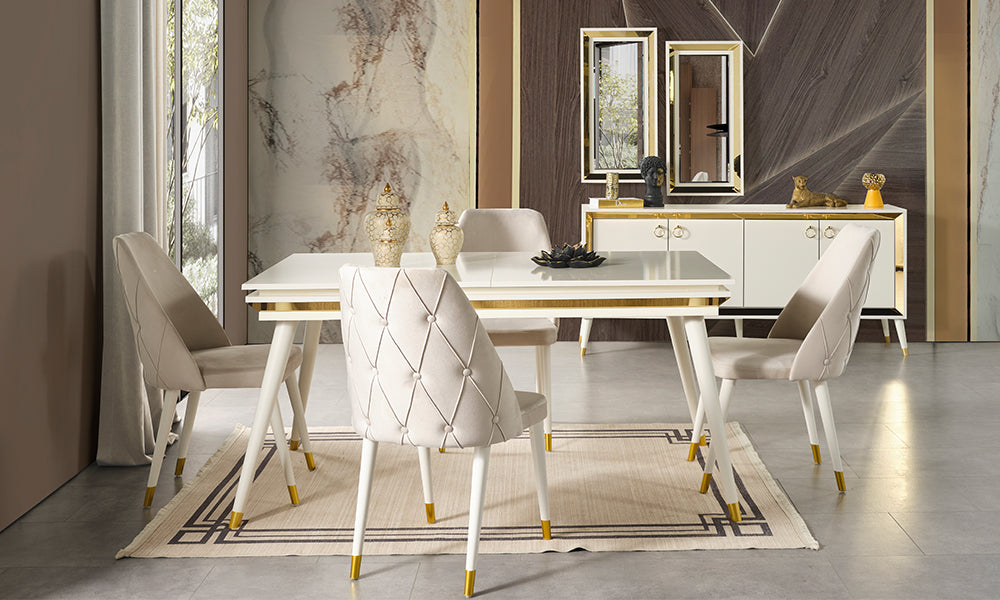 yaren gold yemek odasi takimi