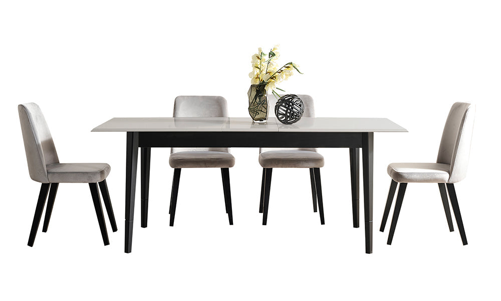 tibet black yemek odasi takimi