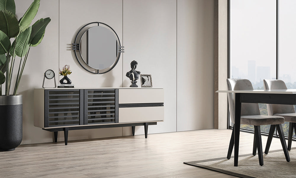 tibet black yemek odasi takimi