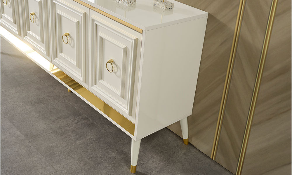 rosa gold yemek odasi takimi