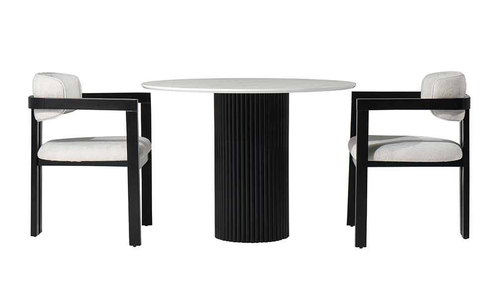 rosier mermer desenli yemek masasi