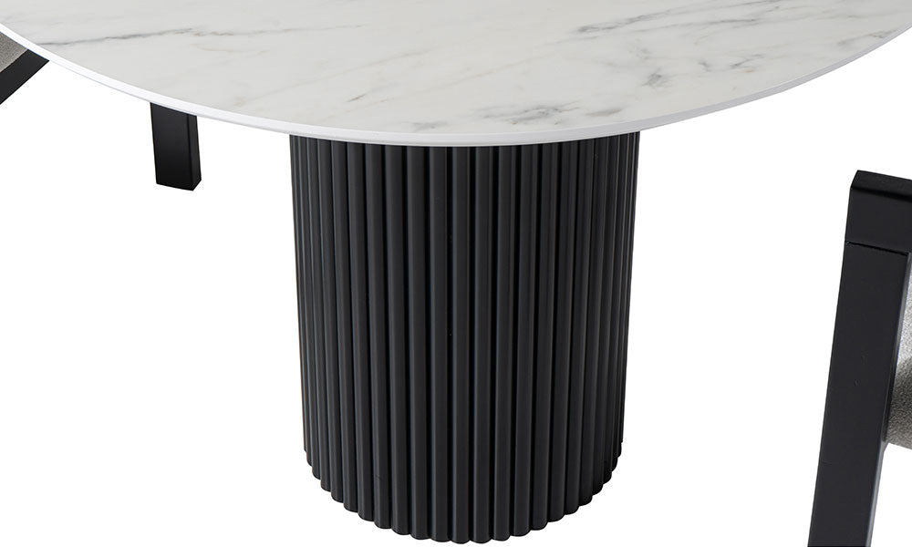 rosier mermer desenli yemek masasi