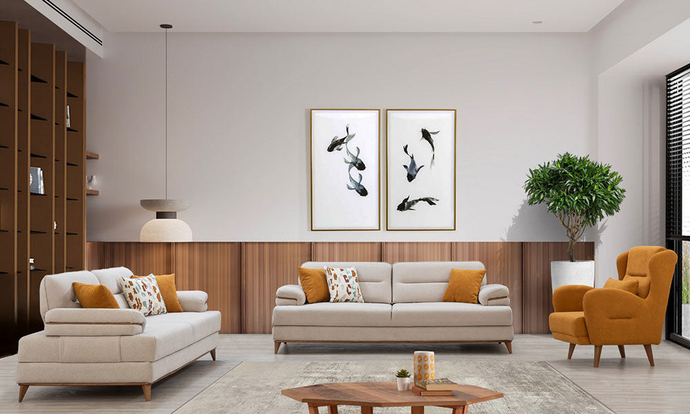 Medrano Modern Bazalı Koltuk Takımı