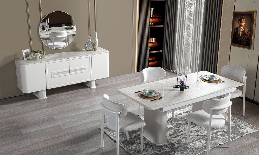 Zeno Modern Yemek Odası Takımı | Yemek Odası Modelleri
