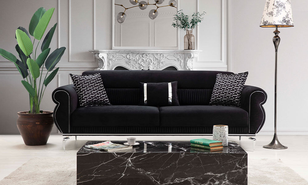 Versace Modern Üçlü Koltuk
