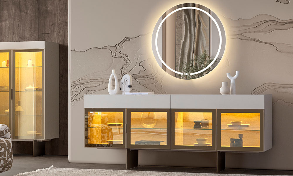 Armonia Modern Konsol, geniş üst yüzeyi ve depolama odaklı MDF tasarımıyla genel görünüm