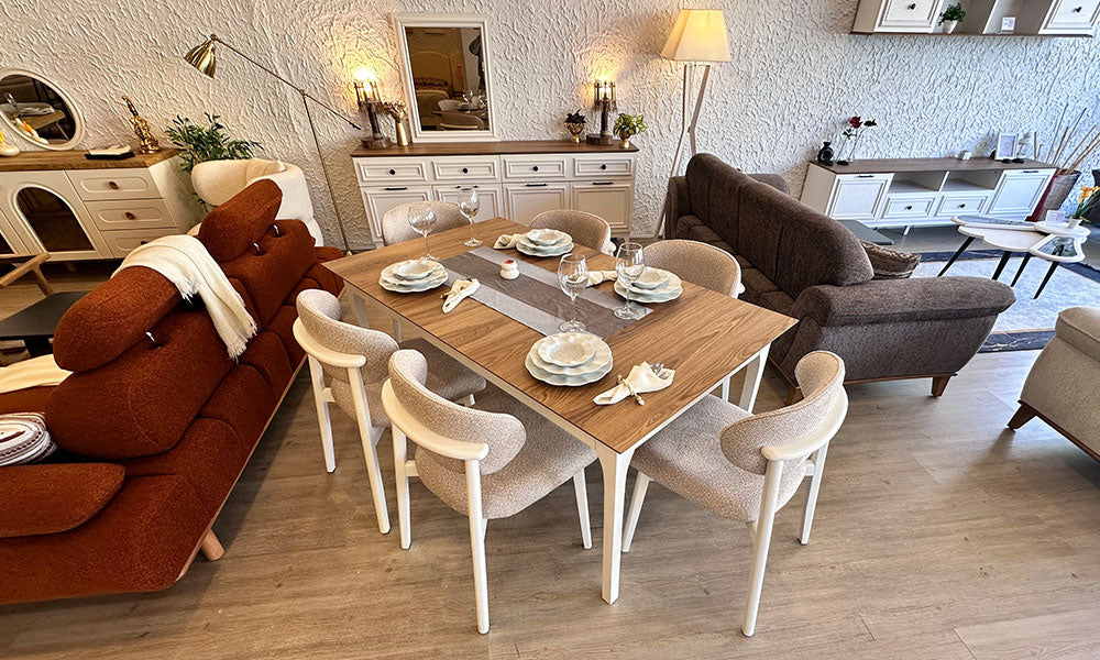Bodrum Bohem Yemek Odası Takımı