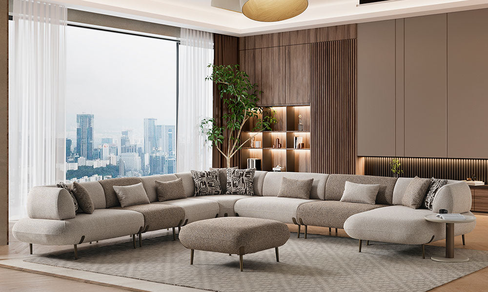 Candy Modern Yataklı U Köşe Koltuk Takımı