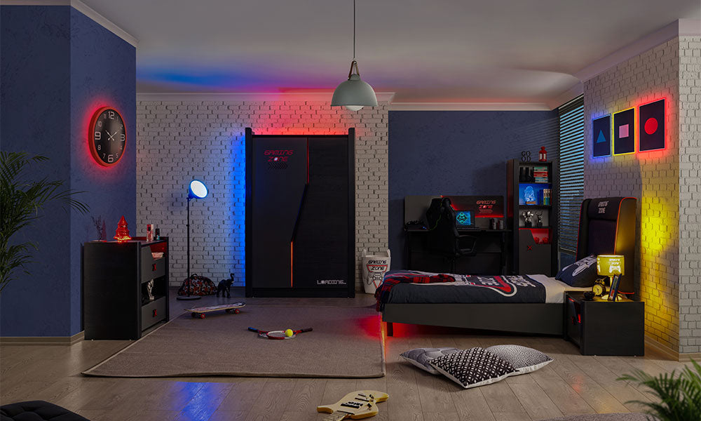 Gaming Zone Modern 2 Kapaklı Genç Odası Takımı