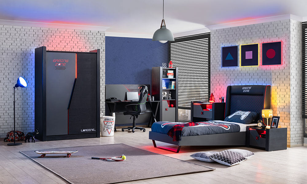 Gaming Zone Modern 2 Kapaklı Genç Odası Takımı