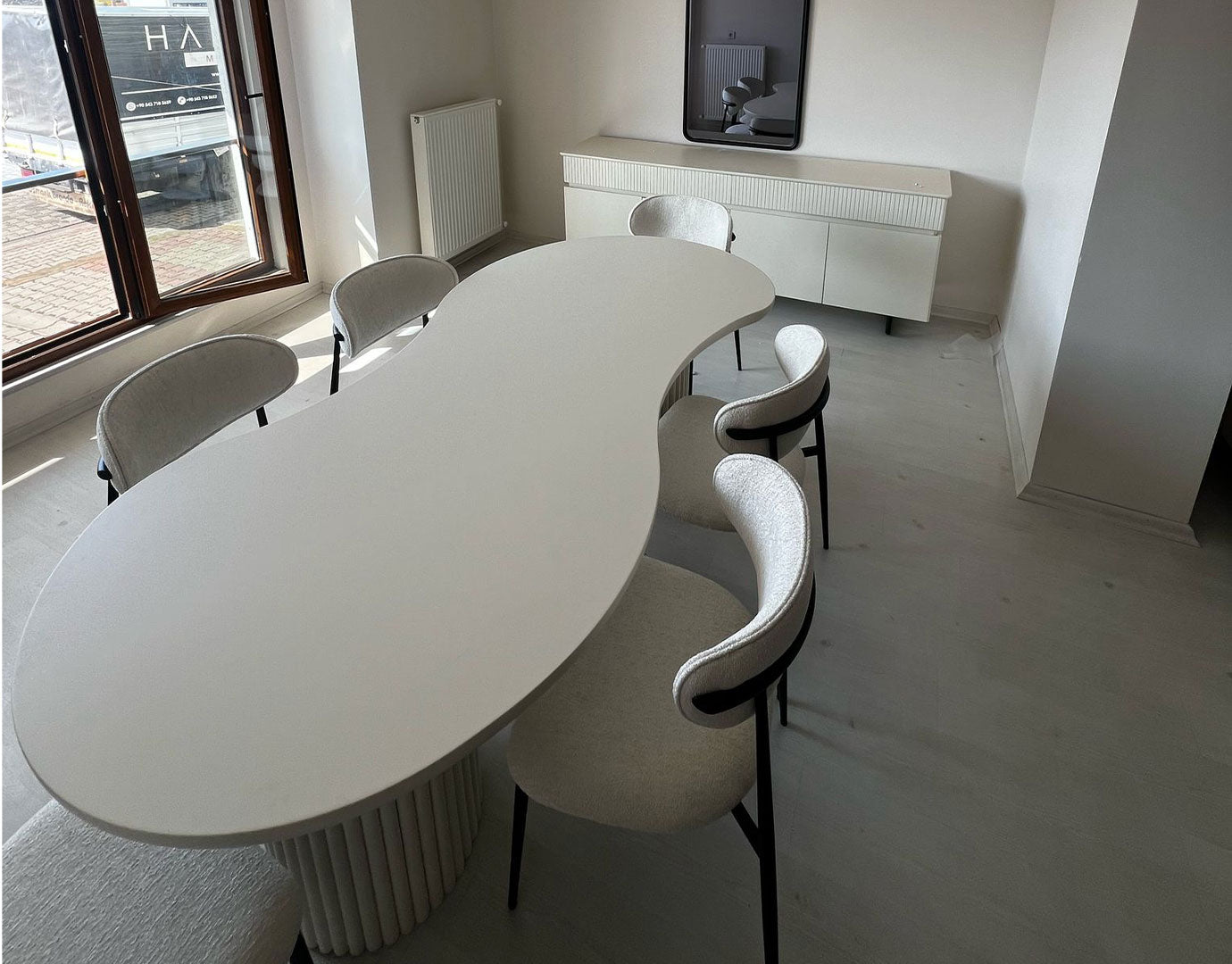 gloria yemek odası takımı müşteri teslimatı