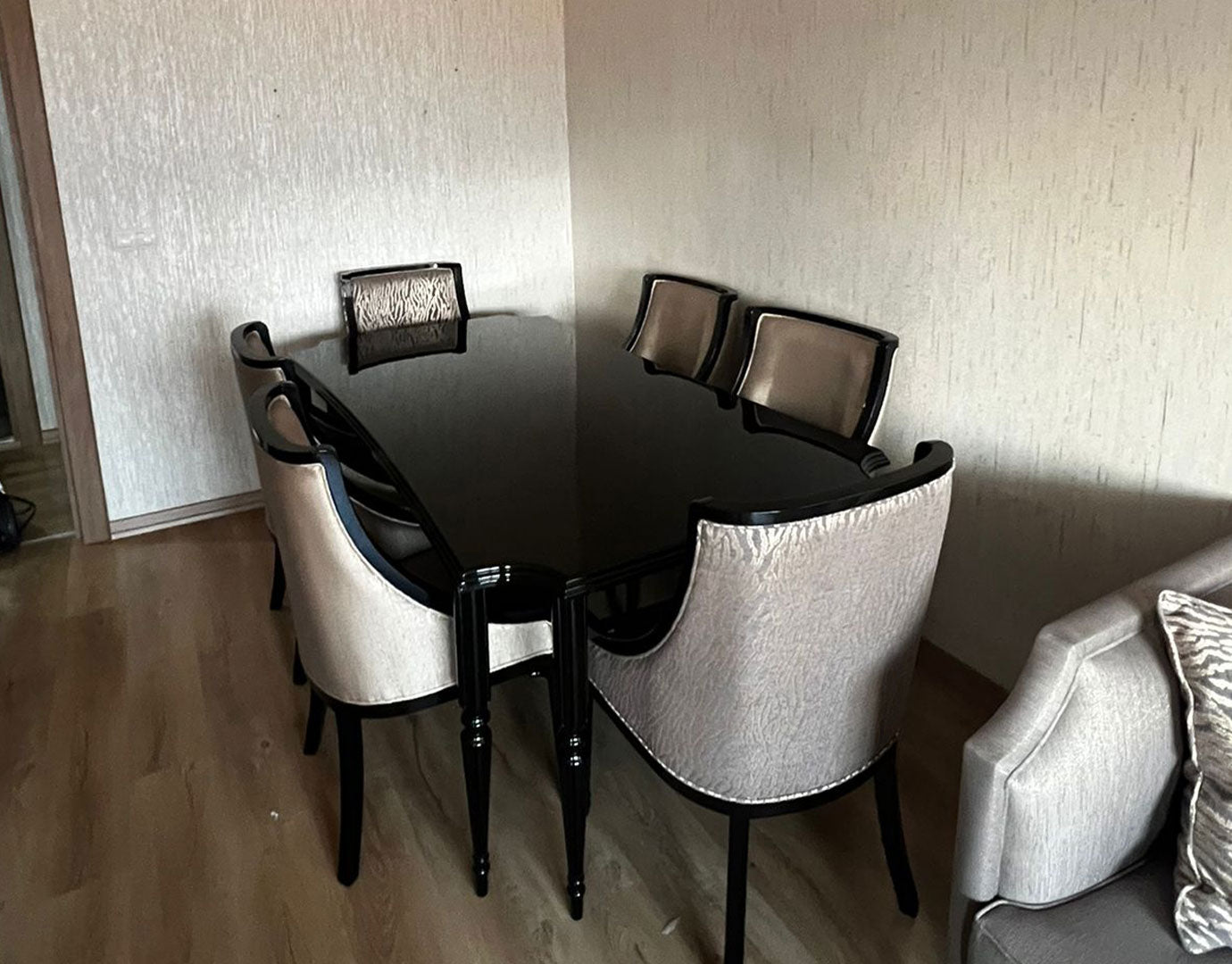 maserati art deco yemek odası takımı müşteri teslimatı