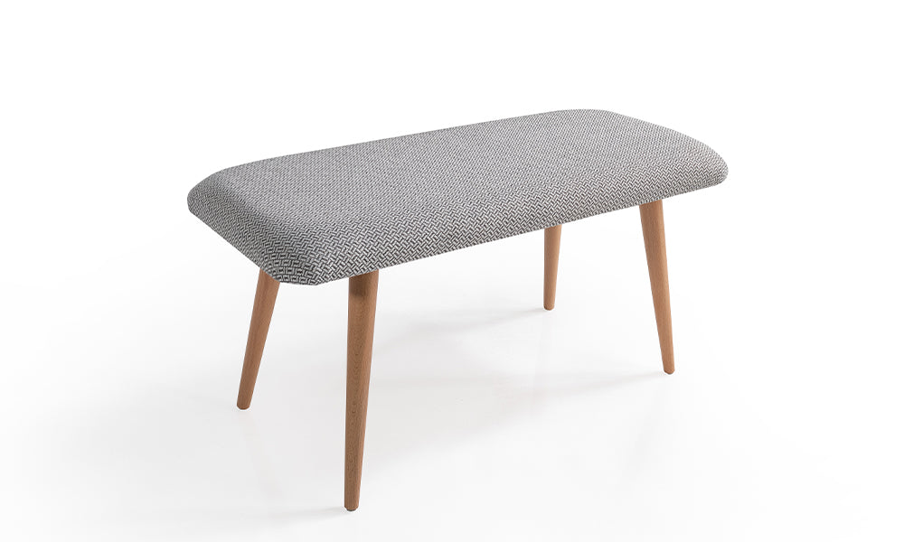 Natural retro mutfak bench modülü; çökme yapmayan yüksek yoğunluklu sünger, leke itici dokuma kumaş ve alan tasarrufu sağlayan mimari.