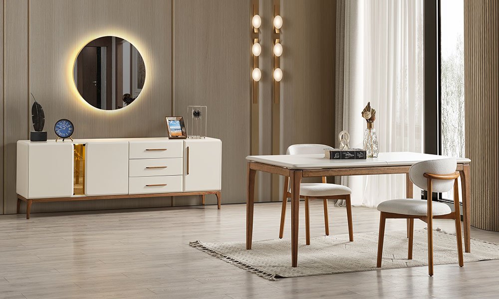Prada Modern Yemek Odası Takımı | İnegöl Yemek Odası Modelleri