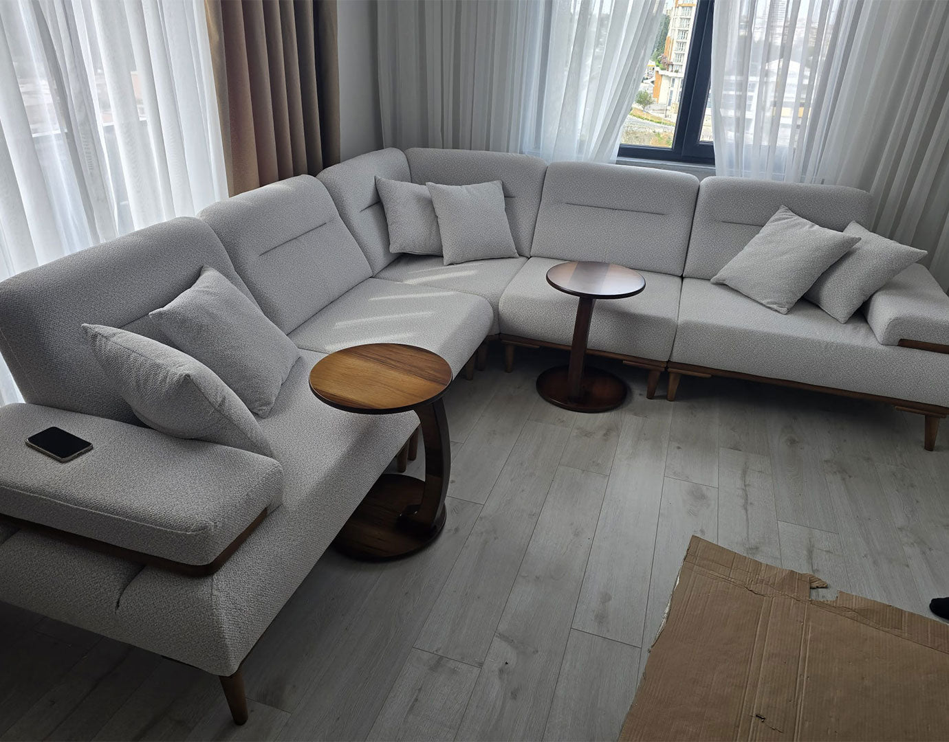 safir köşe koltuk takımı müşteri teslimatı