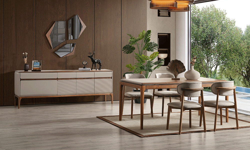 Siesta Modern Açılabilir Yemek Odası Takımı