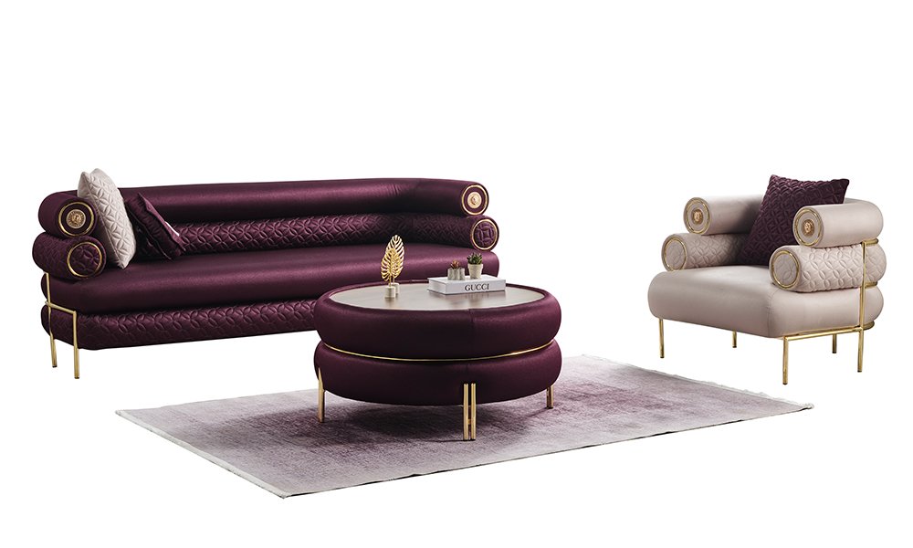 Zeta Bordo Modern Koltuk Takımı