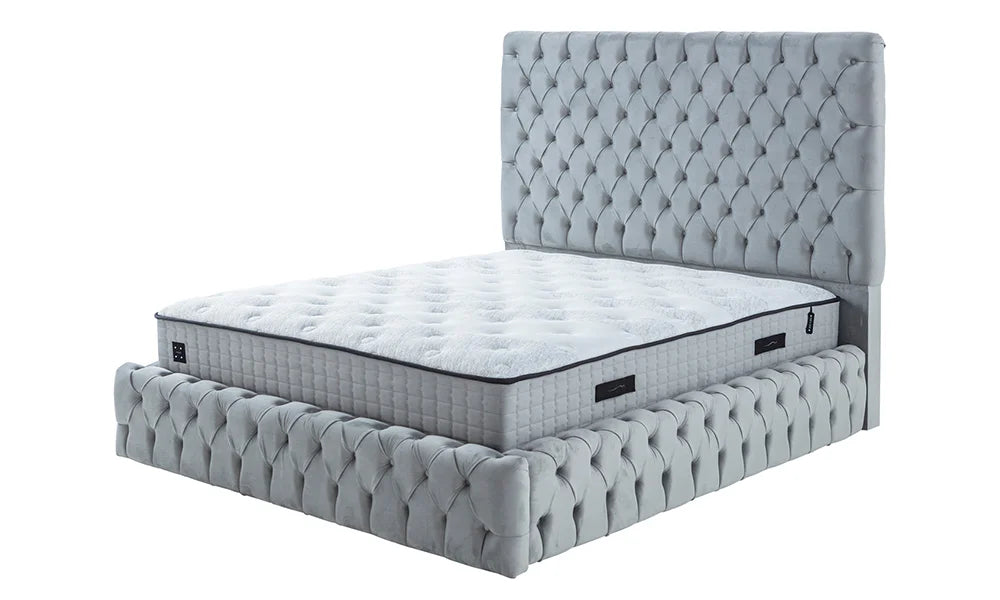 King Bed Modern Yatak Bazı ve Başlık Set