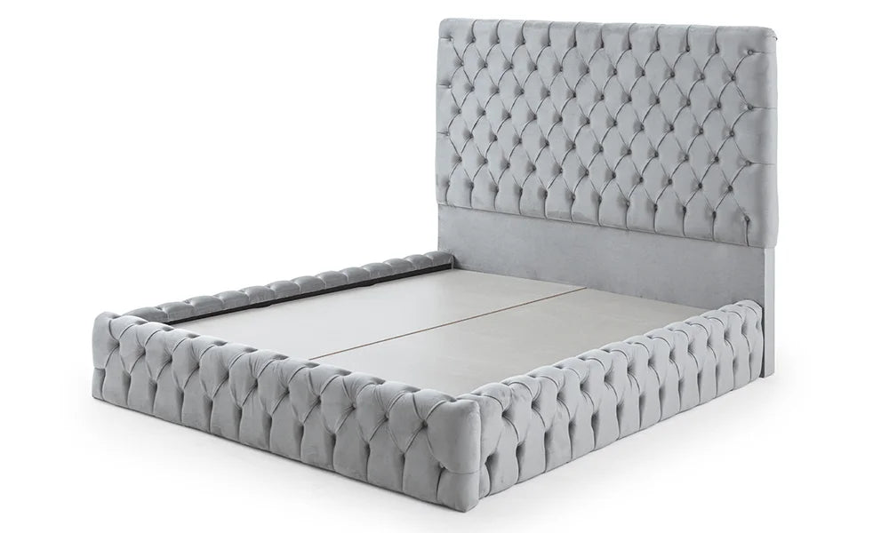 King Bed Modern Yatak Bazı ve Başlık Set